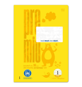 Schulheft 040784001 PREMIO, Lineatur 1 / liniert, A4, 90g, hellgelb, 32 Blatt / 64 Seiten