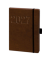 Buchkalender 02-0148, V-Book, braun, 1 Woche / 2 Seiten, 14x21cm (A5), 2027
