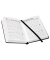 Buchkalender 02-0130, V-Book, schwarz, 1 Woche / 2 Seiten, 9x14cm (A6), 2027
