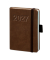 Buchkalender 02-0132, V-Book, braun, 1 Woche / 2 Seiten, 9x14cm (A6), 2027
