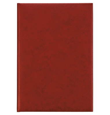 Buchkalender 101777, bordeaux, 1 Tag / 1 Seite, 15x21cm (A5), 2026