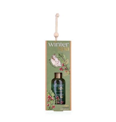 Badeset 6063389 Winter Spa, Fresh Pine & Winter Berries, 100ml, 1 St&uuml;ck, 1 Flasche, 1 Ramie-Schwamm, in Geschenkbox