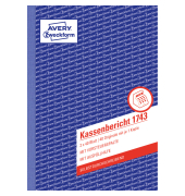 1743 Kassenbericht, selbstdurchschreibend, DIN A5, 2 x 40 Blatt