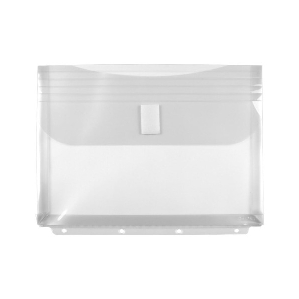 Stylex Dokumententasche - 43573, Din A4 quer, farbig sortiert, Polypropylen (PP), Klettverschluss 4044186435733 Stylex