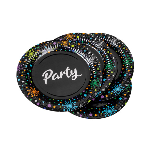 TIB Heyne Papp-Teller 8 Stück Ø 23 cm Pappteller Partyteller Einwegteller
