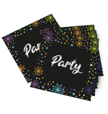 Servietten 19882 / Party, 3-lagig, 33x33cm