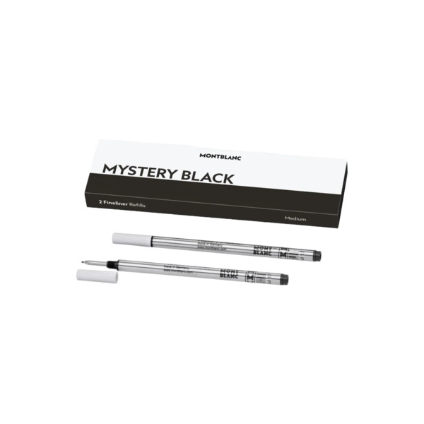 10 Stück Montblanc Finelinermine M 2ST mystery black 4062037052687 Montblanc