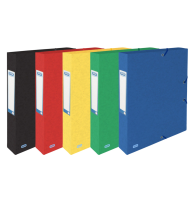 Heftbox TOP FILE+ 400114367, A4 farbig sortiert, 4cm F&uuml;llh&ouml;he, Karton 390g