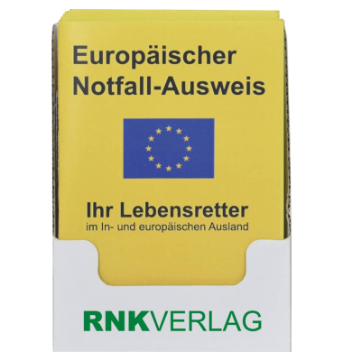 Europ&auml;ischer Notfall-Ausweis