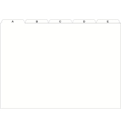 Leitregister A7 A-Z wei&szlig;