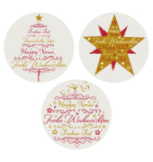 Weihnachtsetikett auf Rolle Ornament