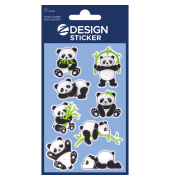 Schmucketikett Panda