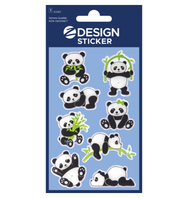 Schmucketikett Panda