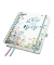 Buchkalender 7J607, Jolie, petrolgr&uuml;n, lila, gelb, blau, 1 Woche / 2 Seiten, 16,8x21,5cm (ca. A5), 2027