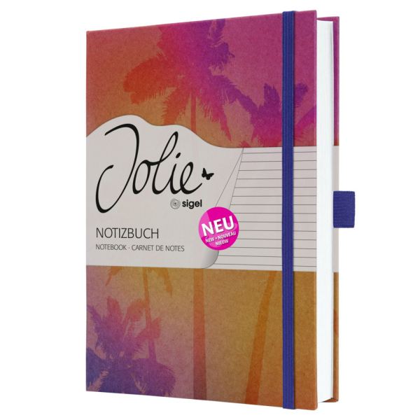 2 x Sigel Notizbuch Jolie Hardcover ca. A5 Pure Palms 400 Seiten linie