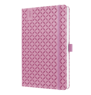 Buchkalender Flair A5 2027 hellpink
