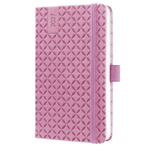 2 Stück Sigel Buchkalender 7J136, Jolie, hellpink, 1 Woche / 2 Seiten, 9,5x15cm (ca. A6), 2027 4004360763076 Sigel