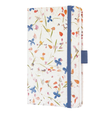 Buchkalender 7J306, Jolie, beige, violett, 1 Woche / 2 Seiten, 9,5x15cm (ca. A6), 2027
