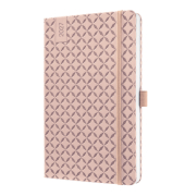 Buchkalender 7J131, Jolie, ros&eacute;, 1 Woche / 2 Seiten, 13,5x20,3cm (ca. A5), 2027
