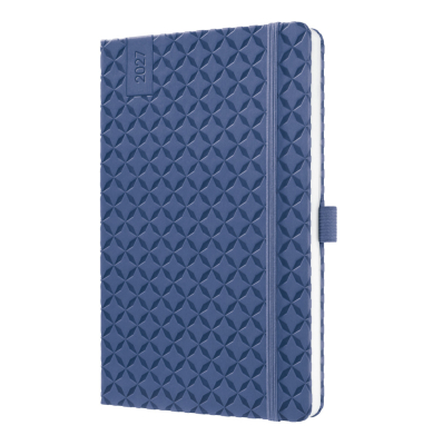 Buchkalender Flair A5 2027 indigoblau