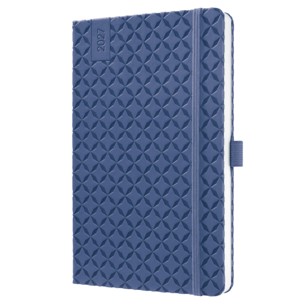 2 Stück Sigel Buchkalender 7J101, Jolie, indigoblau, 1 Woche / 2 Seiten, 13,5x20,3cm (ca. A5), 2027 4004360764547 Sigel