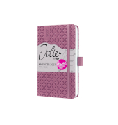 Buchkalender Flair A6 2027 dunkelrot