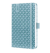 Buchkalender 7J112, Jolie, hellblau, 1 Woche / 2 Seiten, 9,5x15cm (ca. A6), 2027