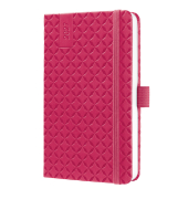 Buchkalender 7J104, Jolie, fuchsia pink, 1 Woche / 2 Seiten, 9,5x15cm (ca. A6), 2027