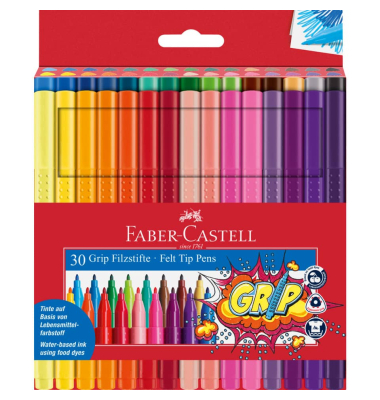 Faserschreiberetui 30ST Grip Colour