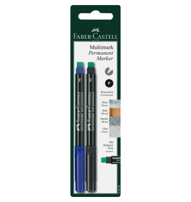 Folienstifte-Set Multimark, 156295, 2-farbig sortiert, 0,8mm, Rundspitze