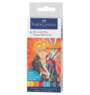 Tuschestift Pitt Artist 6ST Shonen