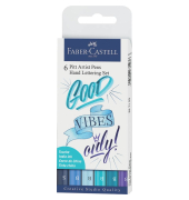 Calligraphiemarker Pitt 6ST sort.