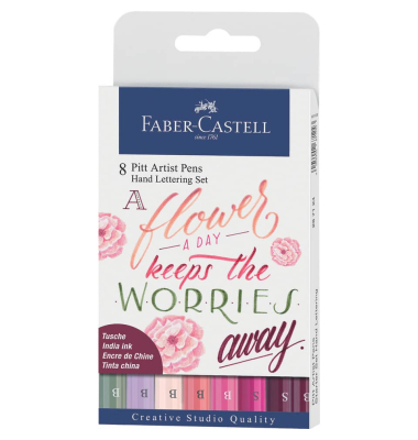 Calligraphiemarker Pitt 8ST sort.