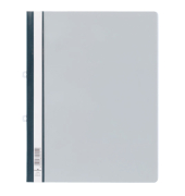 Schnellhefter 2580 10, A4, grau, Hartfolie, 80g, Vorderdeckel transparent