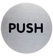 Hinweisschild PUSH
