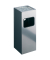 Papierkorb 3331 23, 17 Liter + 2 Liter, eckig, silber-metallic