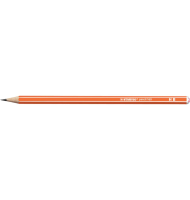Bleistift, 160/03-HB, H&auml;rte HB, orange
