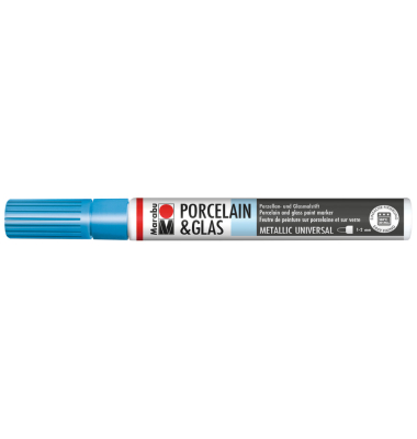 Porzellanmalstift metallic blau