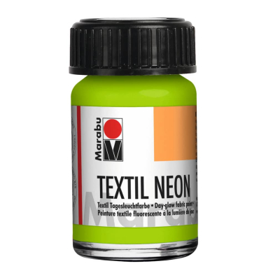 Textilfarbe 15ml Neon gr&uuml;n