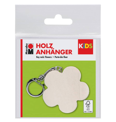 Anh&auml;nger Blume Holz