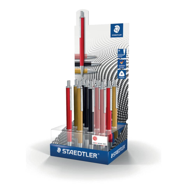 12 Stück Staedtler Kugelschreiber 444M SCA12, farbig sortiert, M 4007817079508 Staedtler