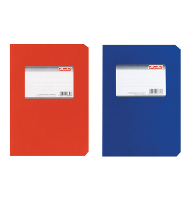 Heft A5 150BL liniert rot&blau