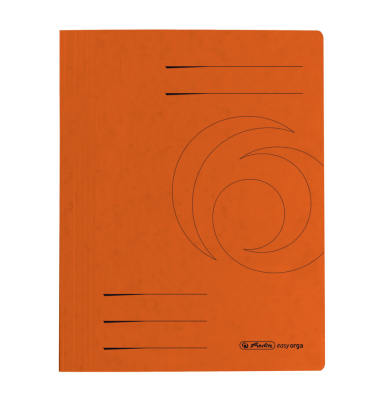 Schnellhefter easy orga 300003005, A4, orange, Karton, 240g, Vorderdeckel orange