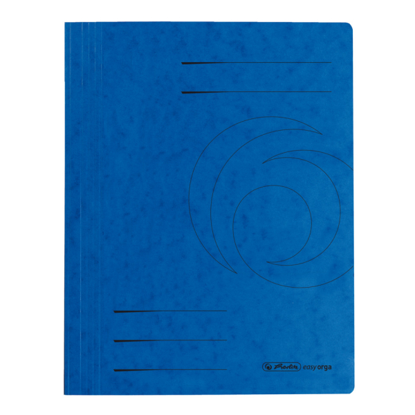 Herlitz Schnellhefter Schnellhefter Karton 11094703, A4, blau, Karton, 240g/m², Vorderdeckel opak 4008110399508 Herlitz 10 Stück