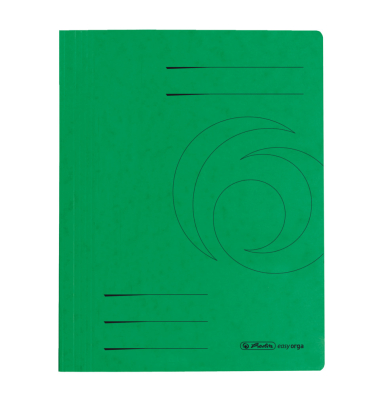 Schnellhefter easy orga 300003008, A4, gr&uuml;n, Karton, 240g, Vorderdeckel gr&uuml;n