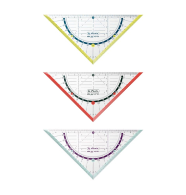 Geometriedreieck  16 cm sort.