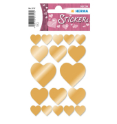 Schmucketikett Decor Herzen gold