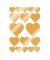 Schmucketikett Decor Herzen gold