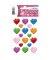 Schmucketikett bunte Herzen