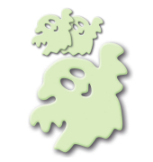 Schmucketikett Gespenst mini 3St